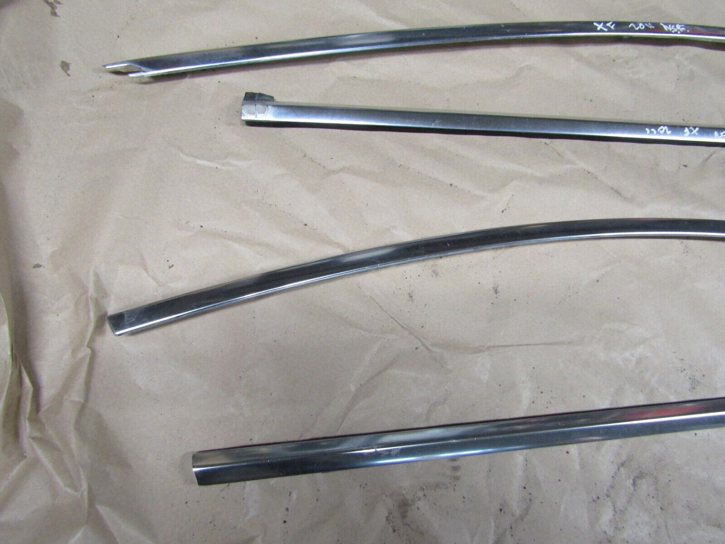 JAGUAR XF FRONT CHROME WINDOW TRIM PAIR