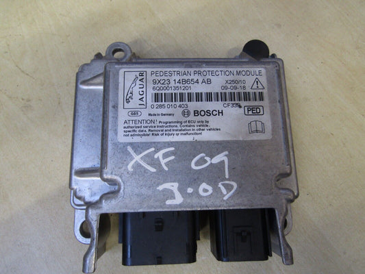 JAGUAR XF X250 2007 - 2011 PEDESTRIAN PROTECTION CONTROL UNIT ECU 9X23-14B654-AB