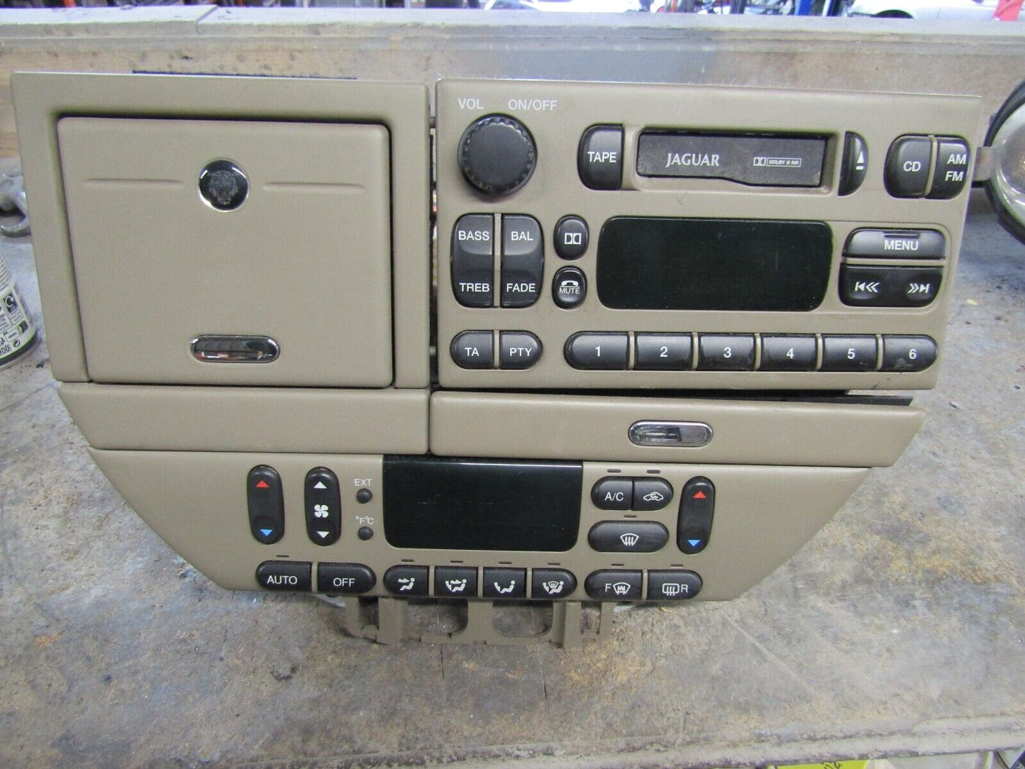 JAGUAR S-TYPE CASSETTE RADIO PLAYER PANEL/UNIT (4 PIECES)