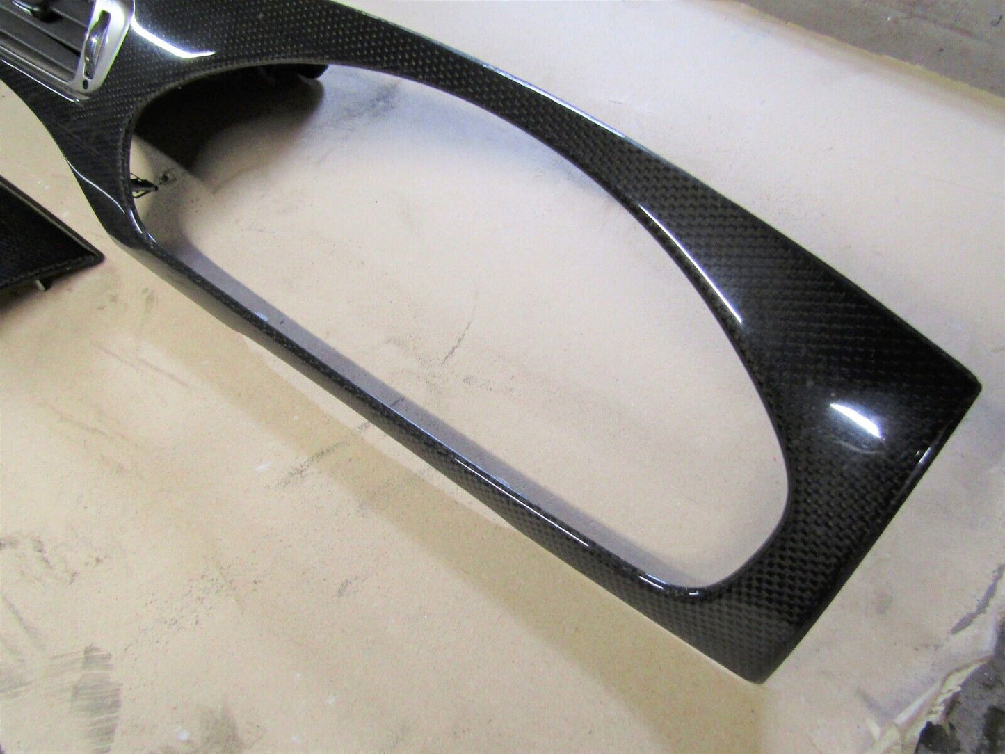 JAGUAR X TYPE X409 01-10 CARBON FIBRE DASHBOARD TRIM/VENTS SET 1X43-F045H48