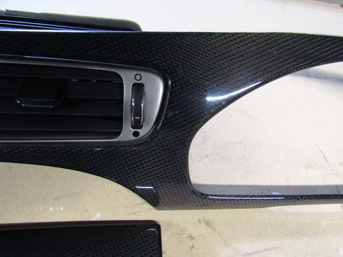 JAGUAR X TYPE X409 01-10 CARBON FIBRE DASHBOARD TRIM/VENTS SET 1X43-F045H48