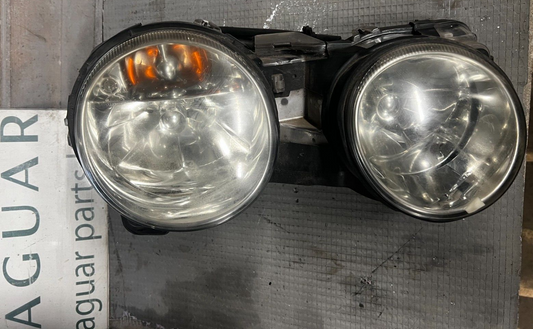 JAGUAR S-TYPE 1999-2007 RIGHT DRIVERS SIDE HEADLIGHT/LAMP + NEW ABS ADJUSTERS