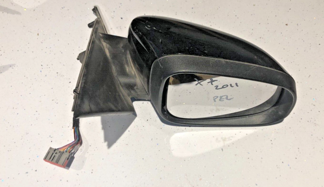 JAGUAR XF WING MIRROR O/S DRIVERS RIGHT 10WIRE BLACK  2011