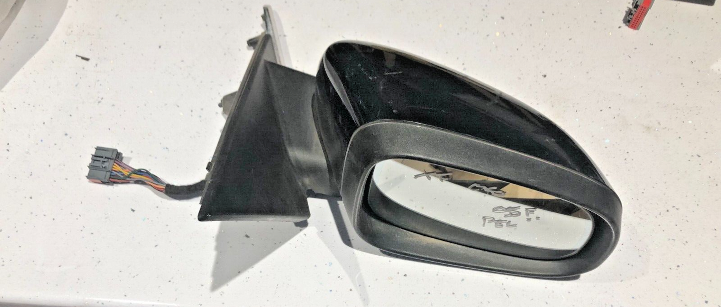 Jaguar XF X250 DRIVERS DOOR WING MIRROR O/S 14 WIRE BLACK(PEL)