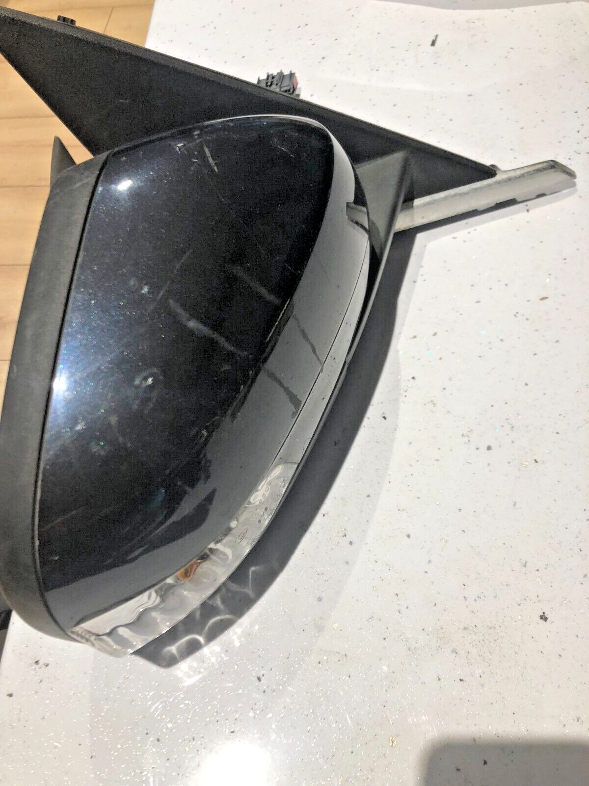 Jaguar XF X250 DRIVERS DOOR WING MIRROR O/S 14 WIRE BLACK(PEL)