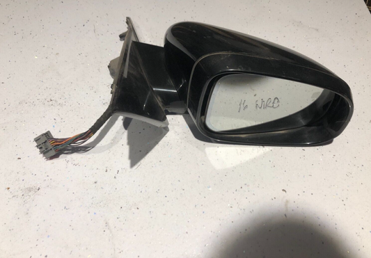 Jaguar XF X250 FACELIFT DRIVERS O/S DOOR WING MIRROR 16 WIRES GREEN