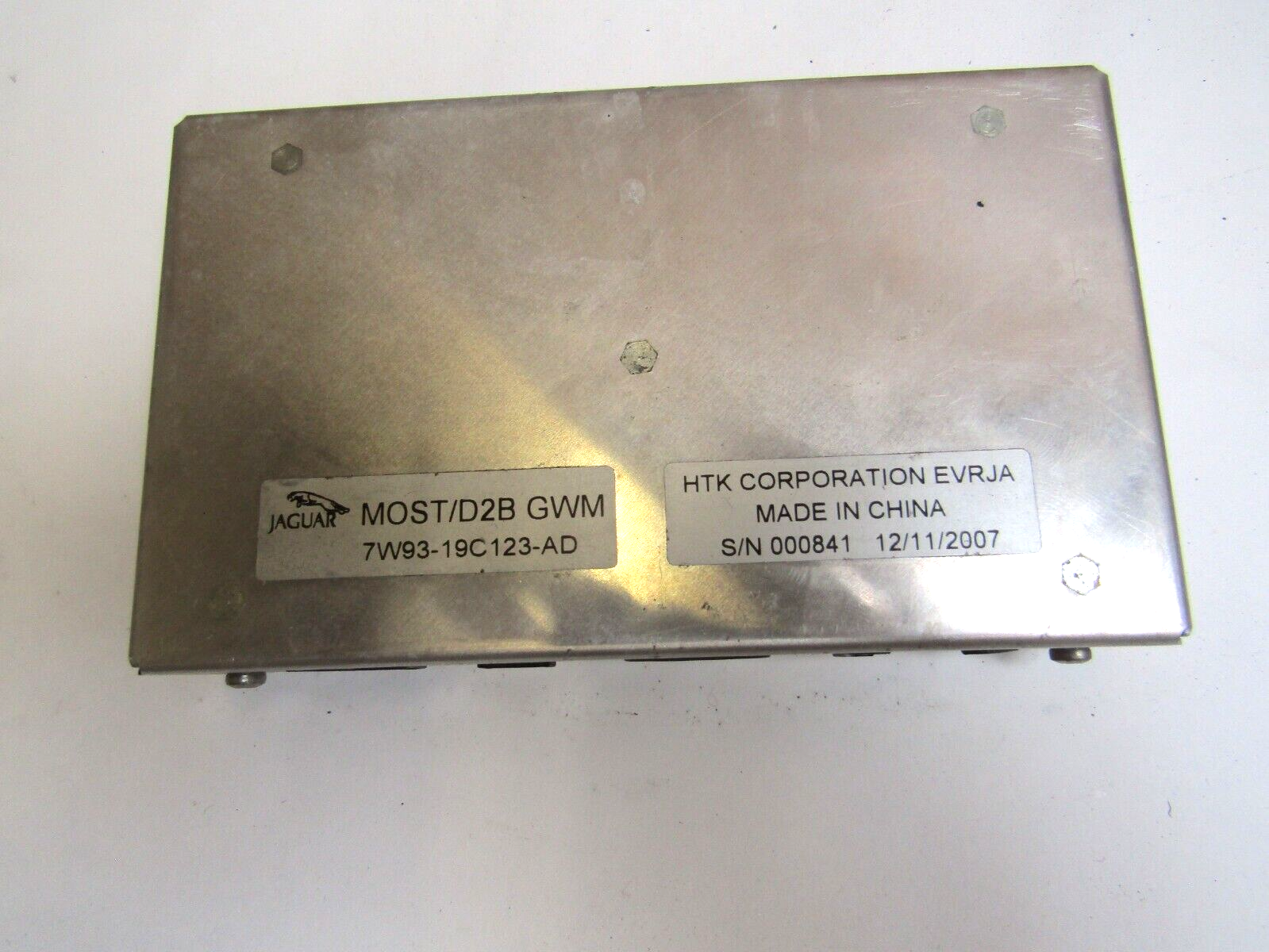 JAGUAR RADIO GATEWAY MODULE MOST/D2B GWM 7W93-19C 123-AD - jaguar car parts
