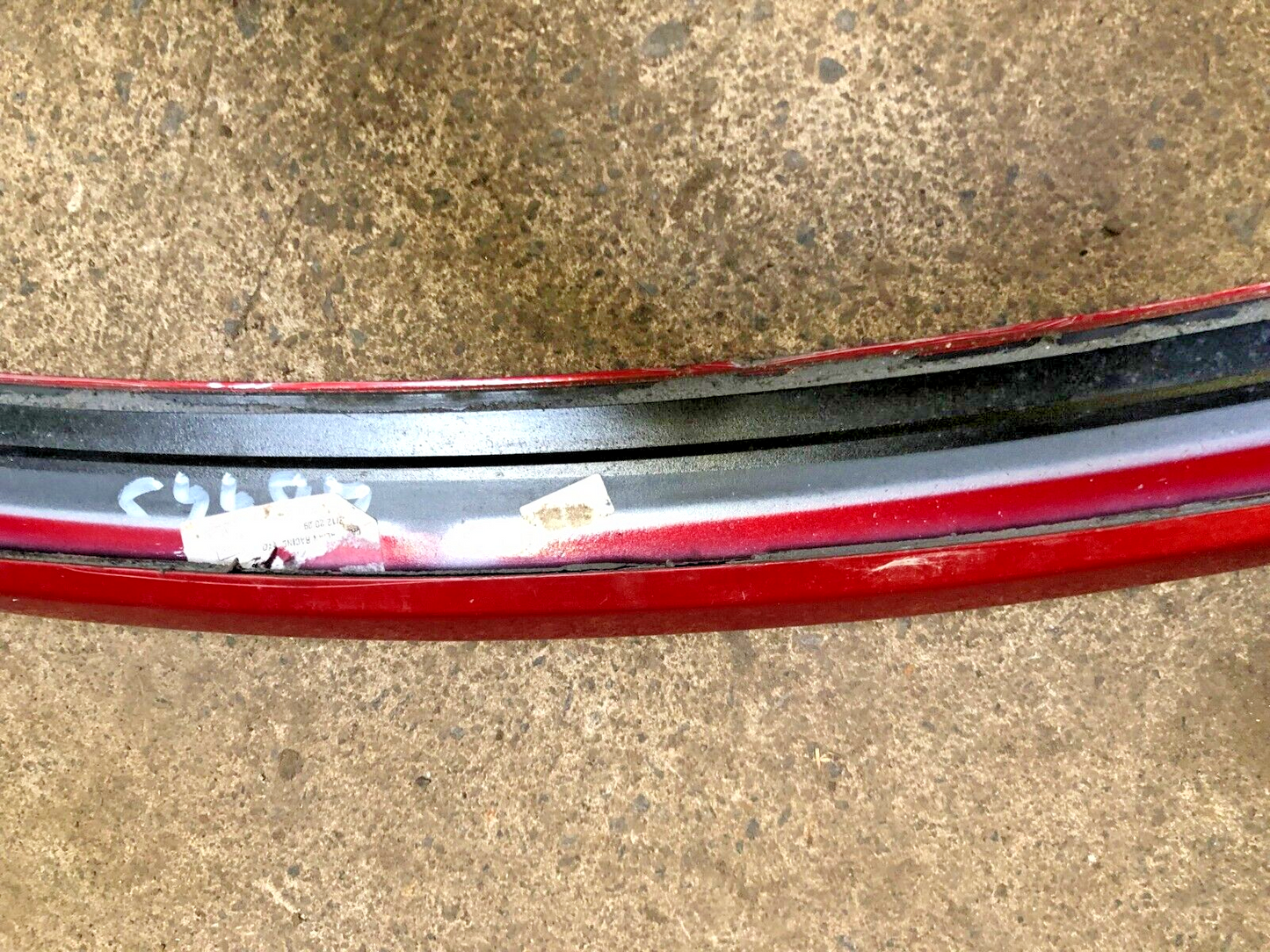 JAGUAR XF SALOON 4D REAR BOOT SPOILER LIP WING RED