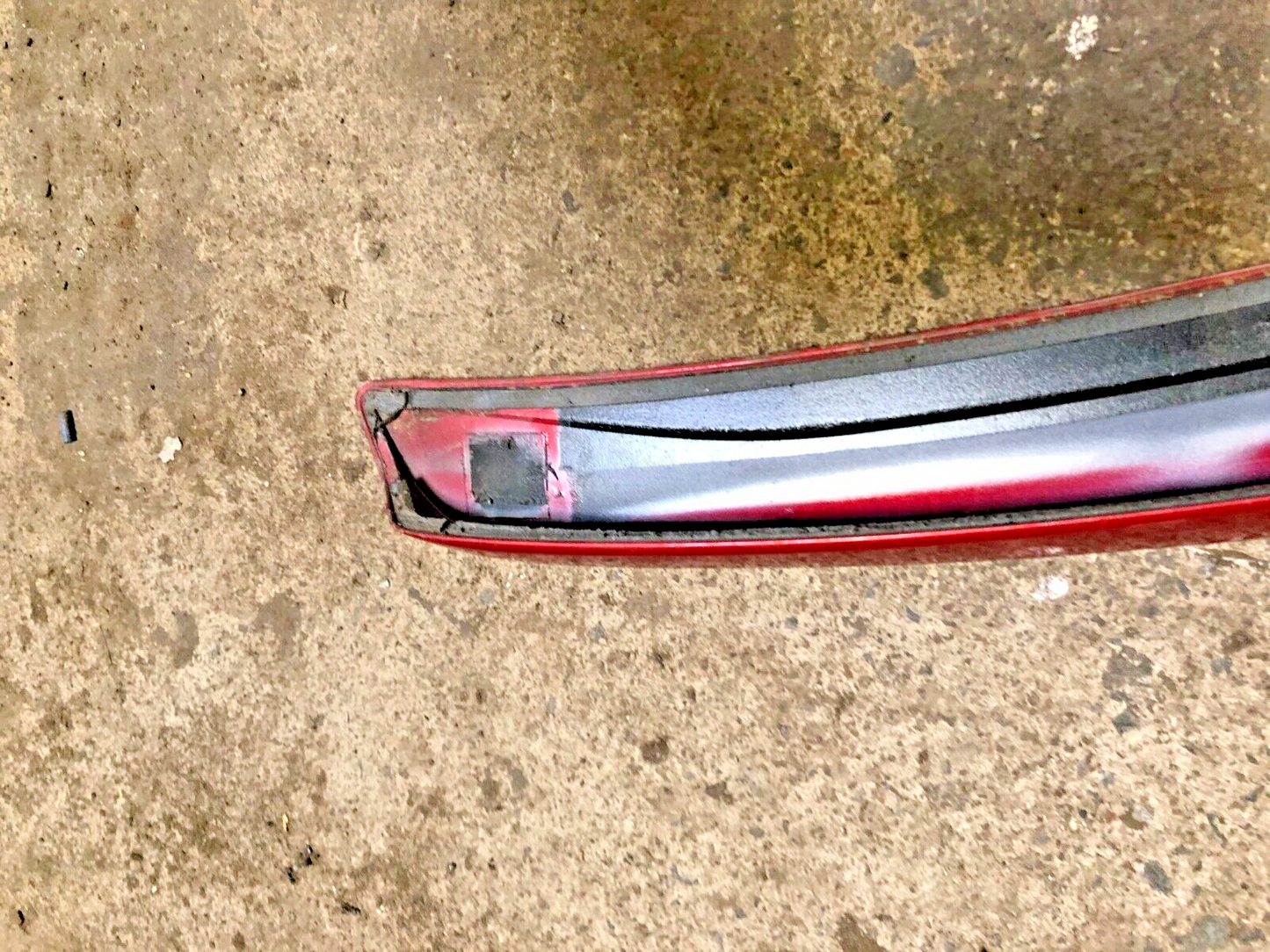 JAGUAR XF SALOON 4D REAR BOOT SPOILER LIP WING RED