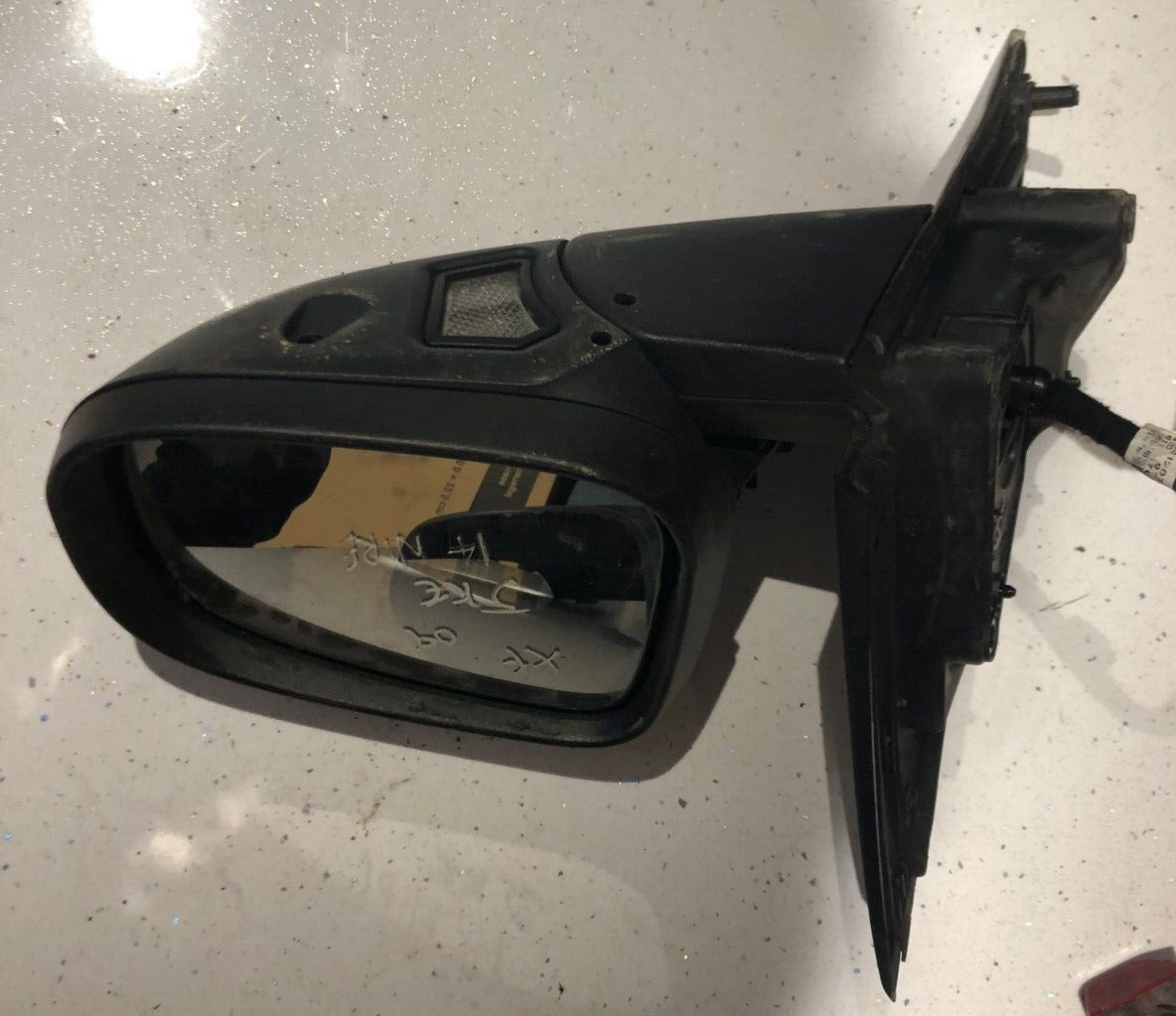 JAGUAR XF X250 DRIVERS DOOR WING MIRROR 14 WIRE,PUDDLE LIGHT,POWERFOLD(2008-2011)