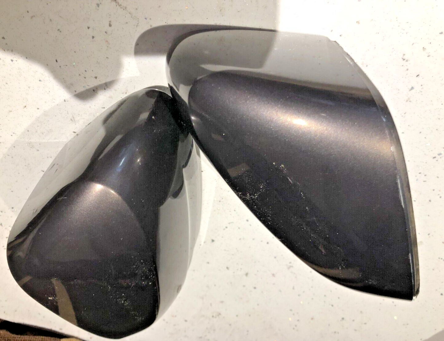 JAGUAR XF X250 DOOR WING MIRROR COVER HOUSING PAIR PURPLE  (LMN)