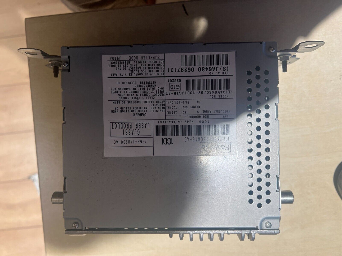JAGUAR XF X250 STEREO HEAD UNIT 7F6N-18C815 RADIO CD PLAYER