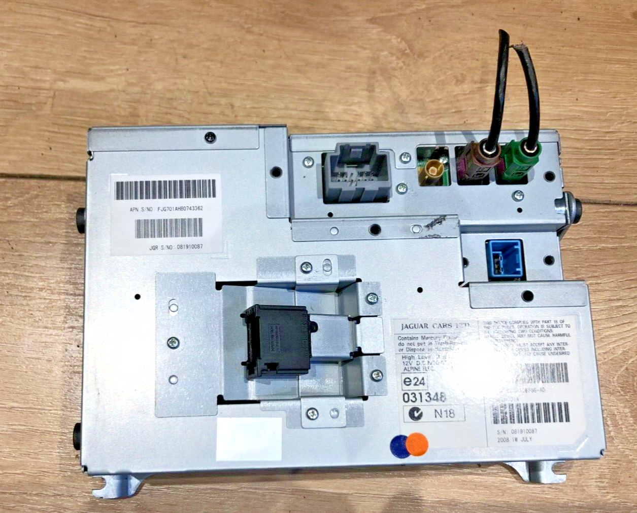 JAGUAR XF 2008-2009 NAVIGATION SYSTEM TOUCH SCREEN DISPLAY 8X23-10E889-AC/AB/AD