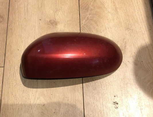 JAGUAR  X TYPE X400 PASSENGER N/S DOOR WING MIRROR COVER DARK RED