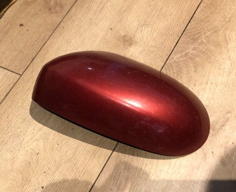 JAGUAR  X TYPE X400 PASSENGER N/S DOOR WING MIRROR COVER DARK RED