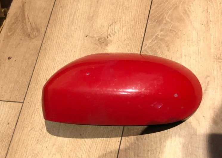 JAGUAR  X TYPE PASSENGER N/S DOOR WING MIRROR COVER RED