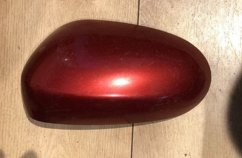 JAGUAR  X TYPE X400 PASSENGER N/S DOOR WING MIRROR COVER DARK RED