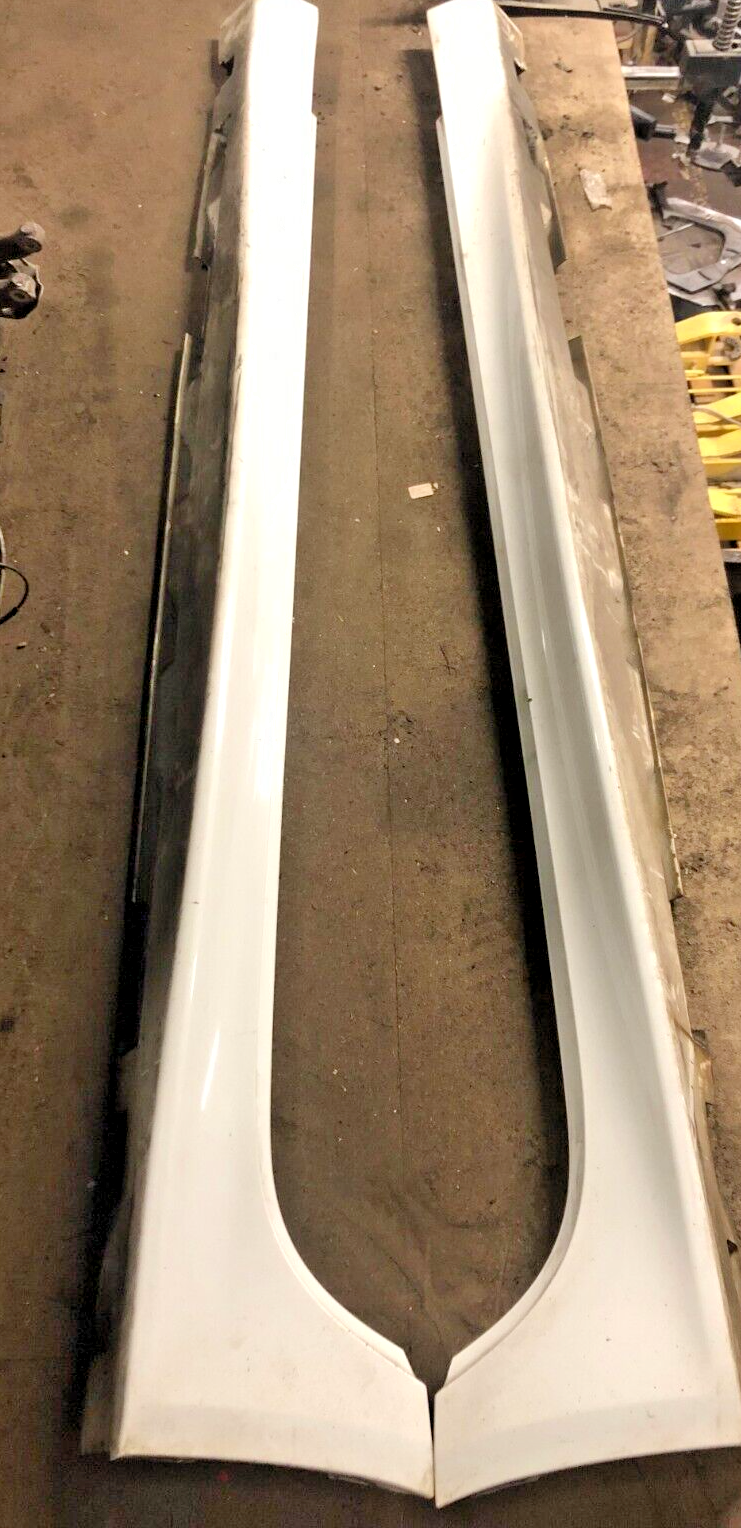 JAGUAR XF X250 R SPORT SALOON O/S & N/S SIDE SKIRT PAIR WHITE