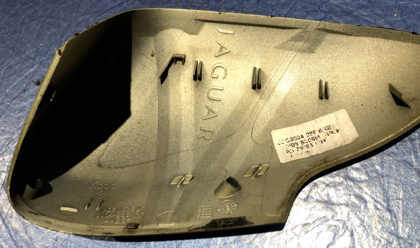 JAGUAR  X TYPE DRIVER  DOOR WING MIRROR COVER GOLD