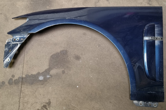 JAGUAR XF XFR 2008-2011 FRONT LEFT WING / FENDER PANEL DARK BLUE
