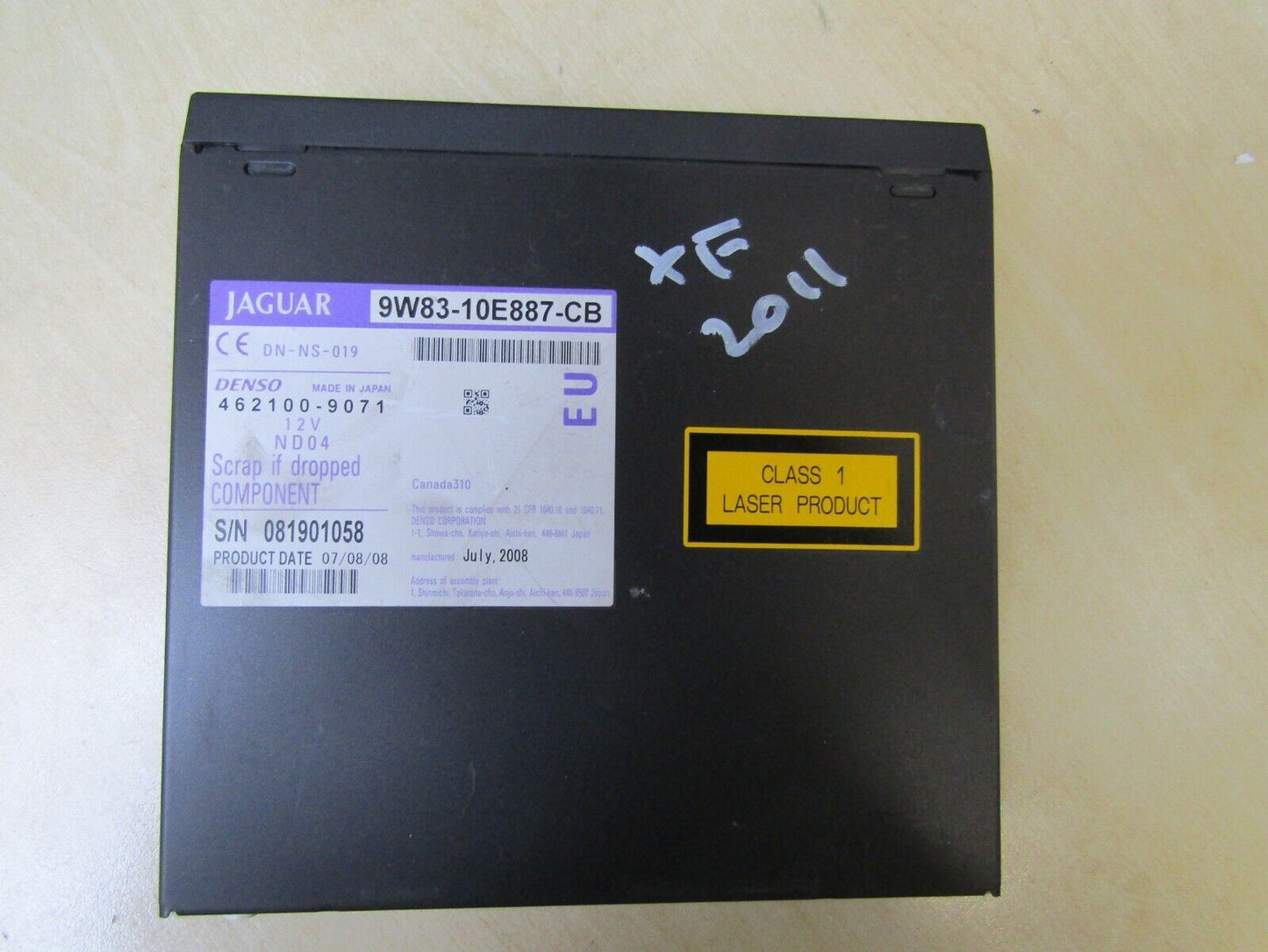 JAGUAR XF 2008-2009 NAVIGATION DVD MODULE 9W83-10E887-CB