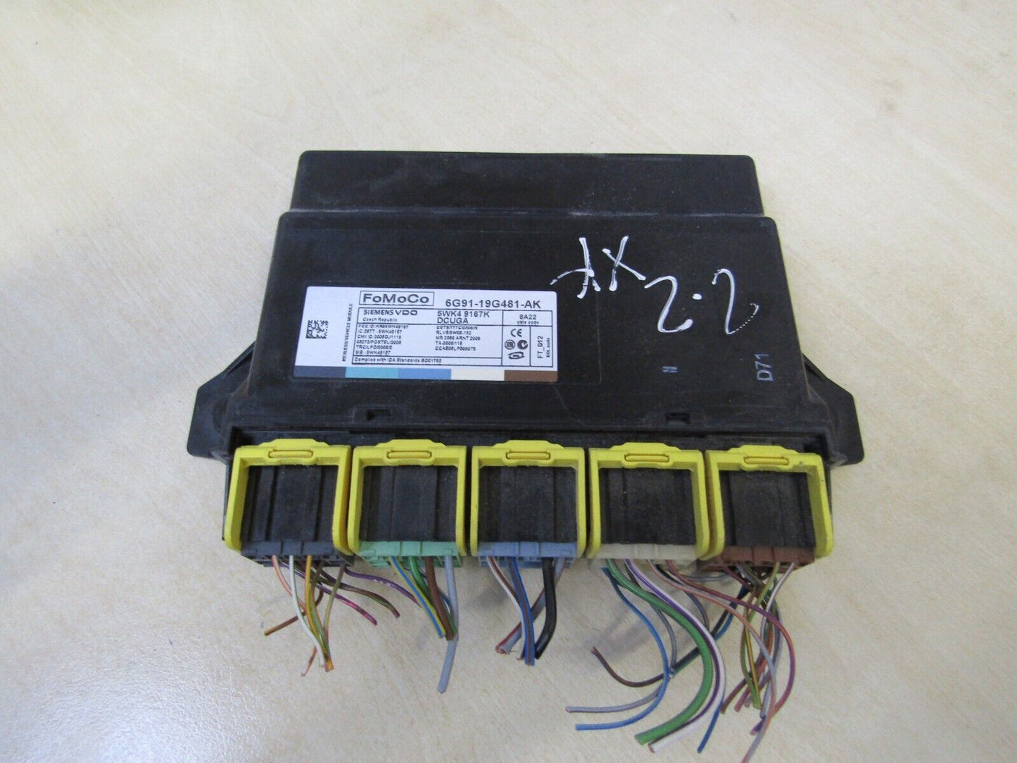 Jaguar XF X250 Keyless Vehicle Module Ecu 6G91-19G481AK