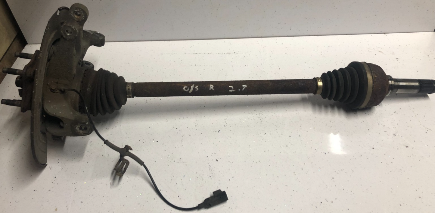 JAGUAR XF X250 2.7D DRIVERS RIGHT REAR HUB WHEEL BEARING & DRIVEHAFT ASSEMBLY