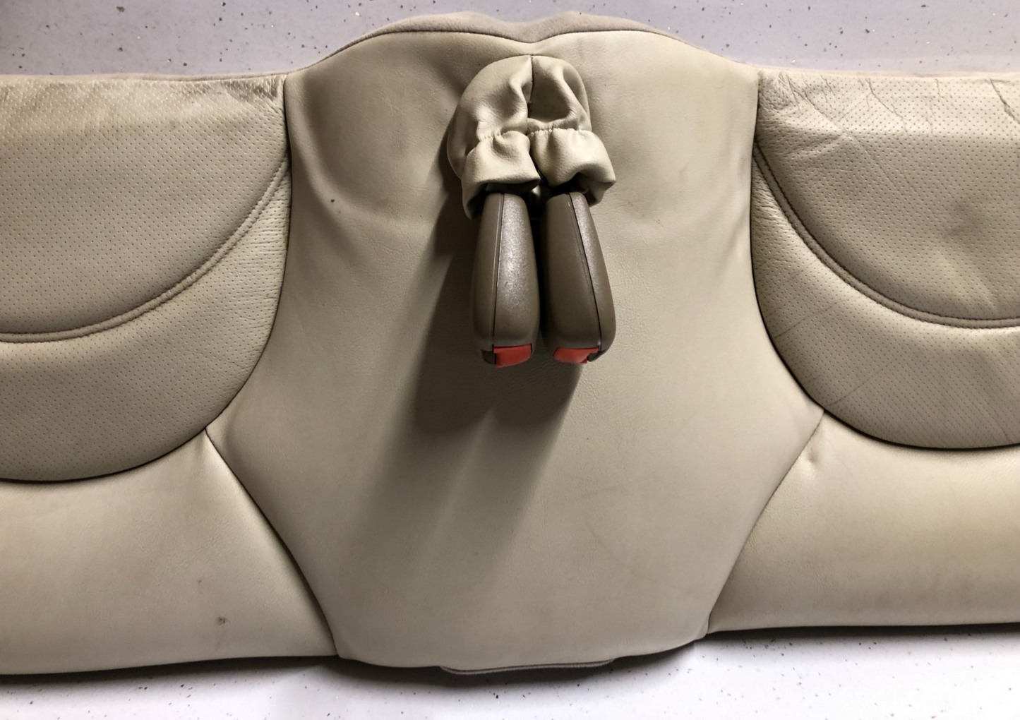 JAGUAR XK8 1996-2005RECARO REAR INTERIOR LEATHER SEAT BENCH IN IVORY