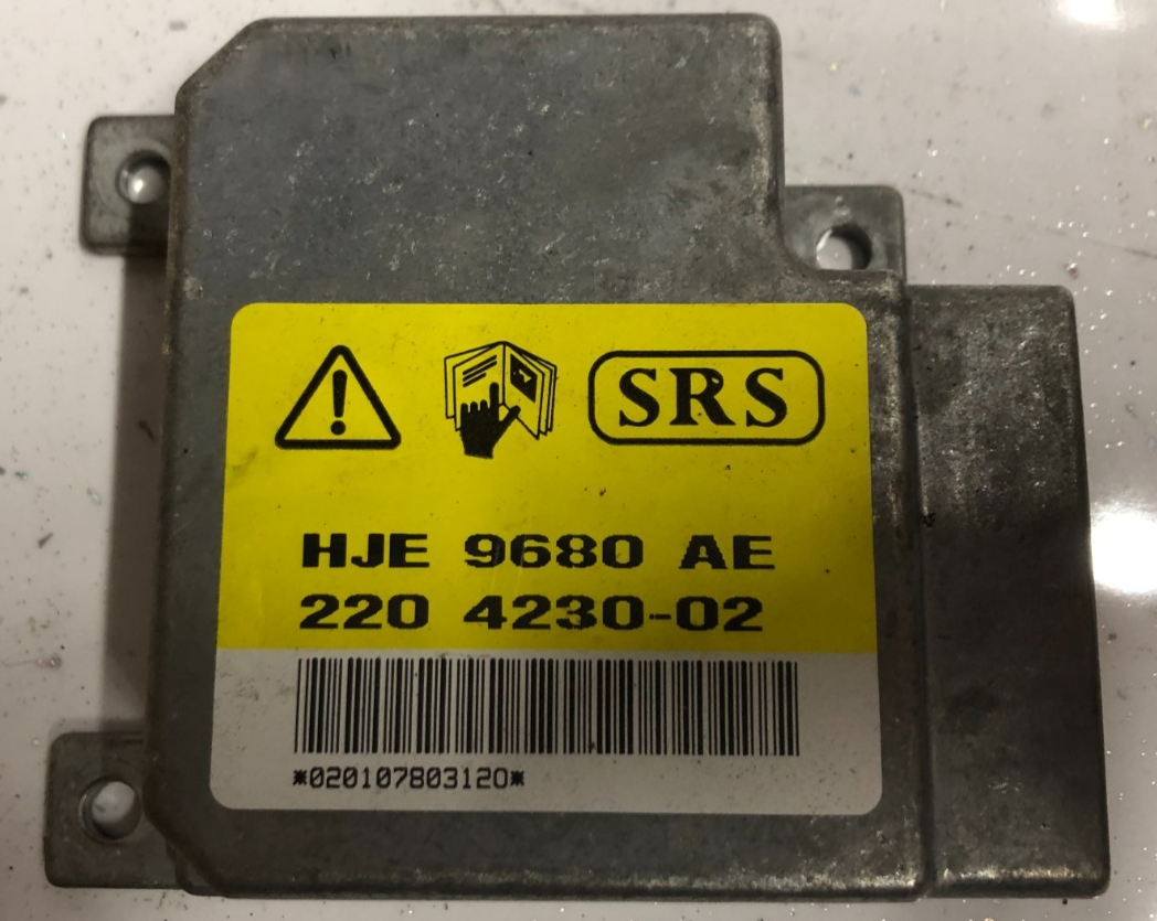 JAGUAR XK8 XKR 2000-2006 AIRBAG CONTROL MODULE (SPATIAL SENSING) HJE9680AE