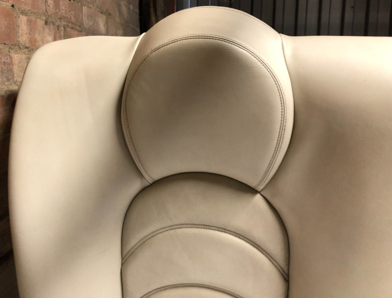 JAGUAR XK8 1996-2005 RECARO REAR INTERIOR LEATHER SEAT IN IVORY