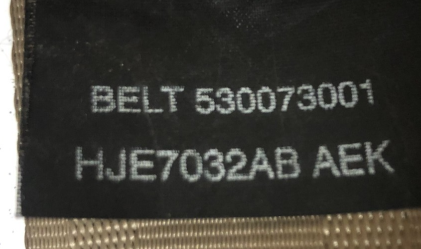 JAGUAR XK8 XKR 2000-2002 DRIVERS SEAT BELT (COUPE/RHD) OATMEAL