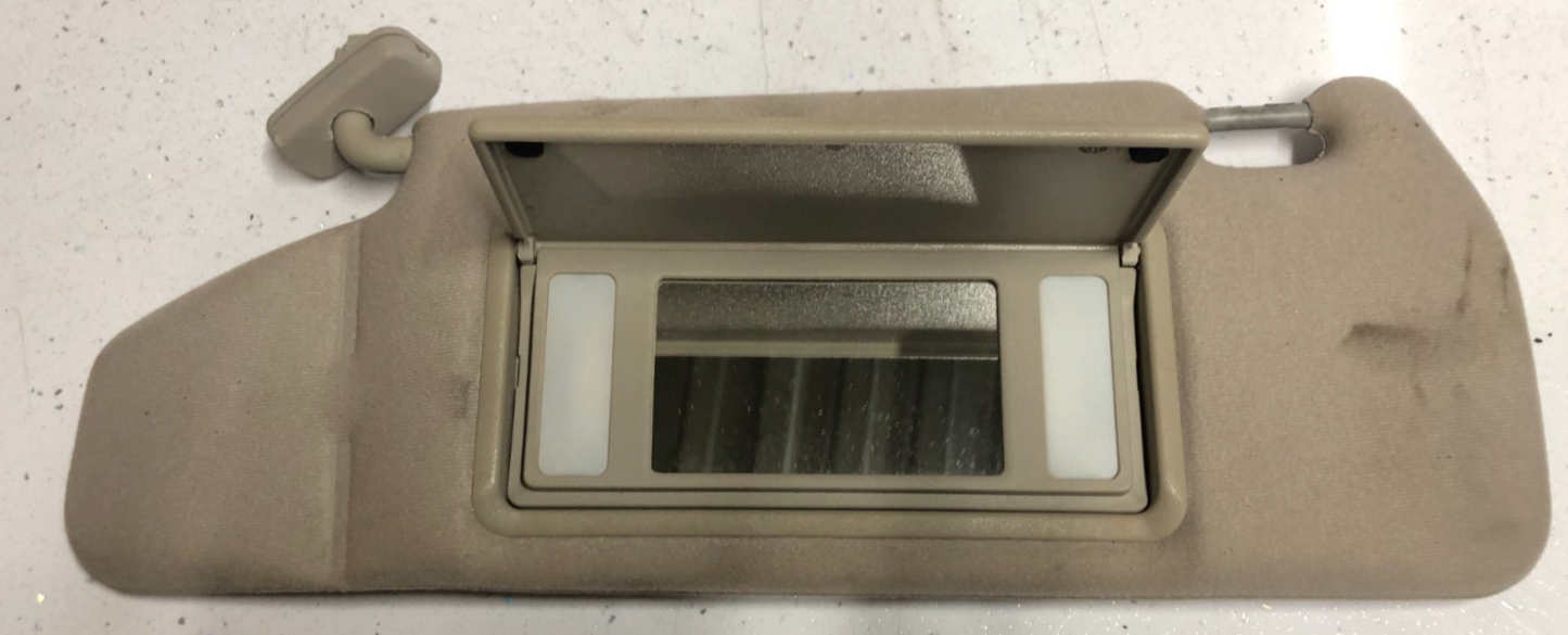 JAGUAR XK8 XKR 1996-2006 LEFT ILLUMINATED SUNVISOR OATMEAL