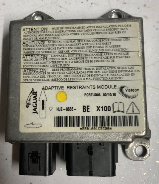 JAGUAR XK8 XKR CONVERTIBLE 2000-2002 ADAPTIVE RESTRAINTS/AIRBAG MODULE HJE9666BE