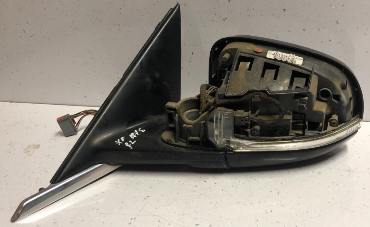 JAGUAR XF X250 PASSENGERS N/S DOOR WING MIRROR FACELIFT 8 WIRES