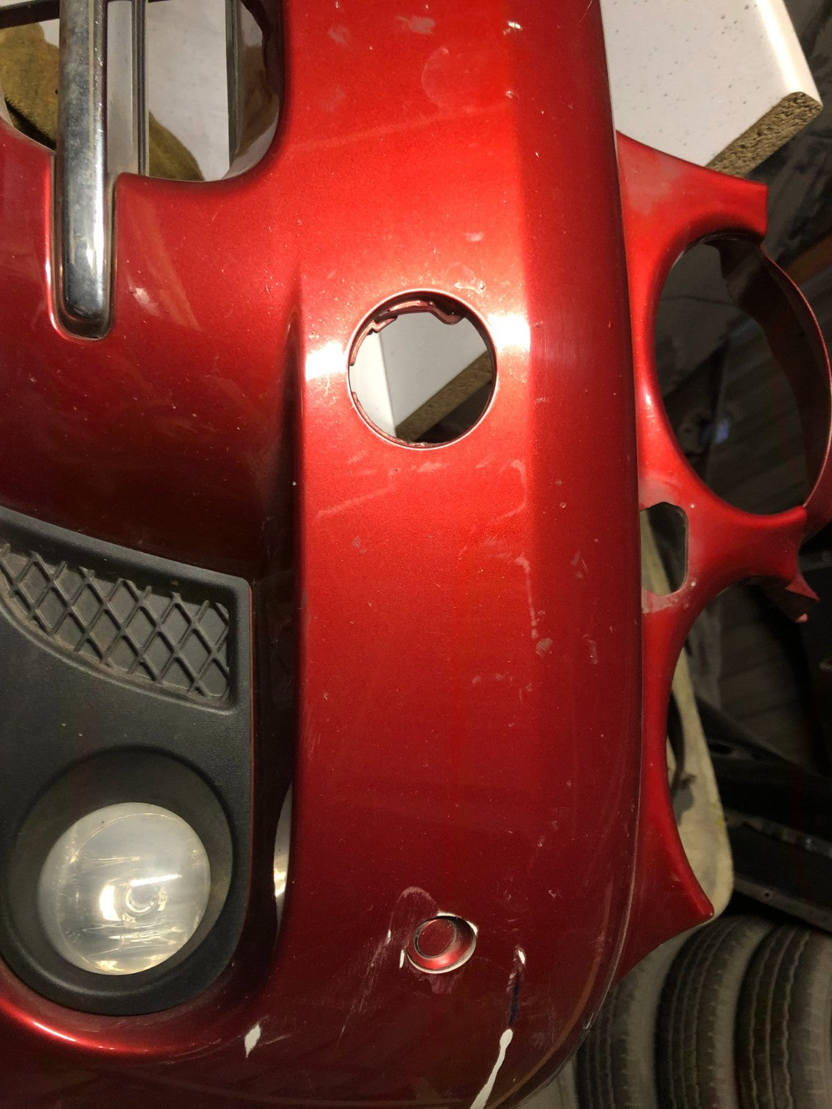 JAGUAR  X TYPE FACELIFT FRONT BUMPER RED