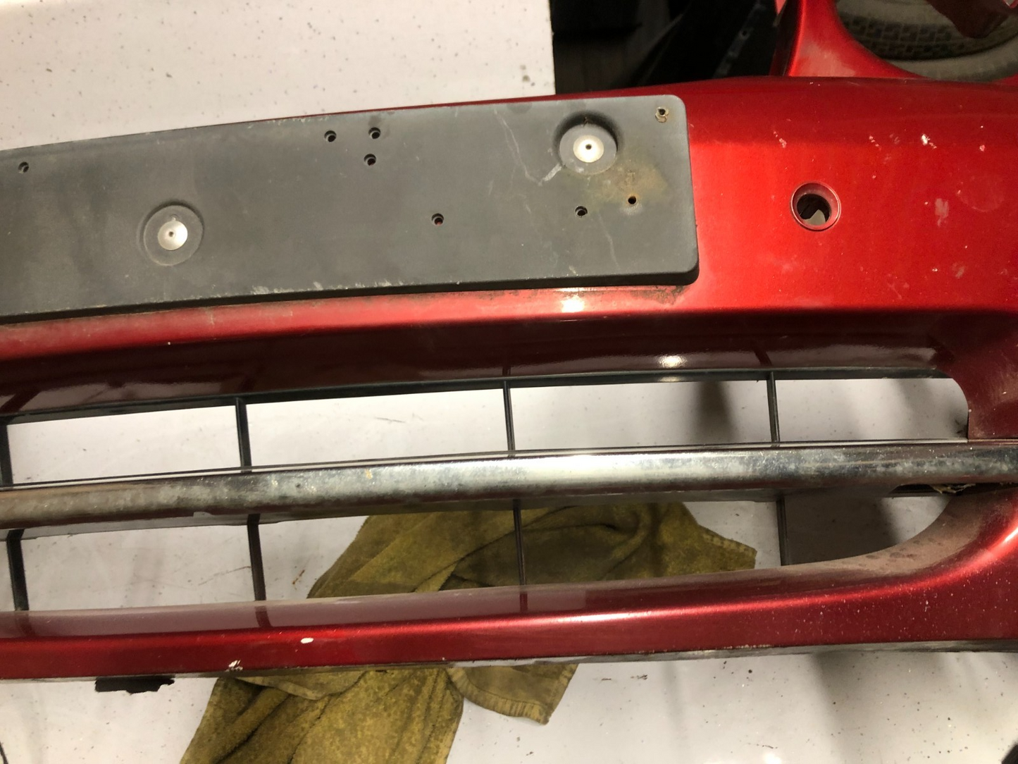 JAGUAR  X TYPE FACELIFT FRONT BUMPER RED