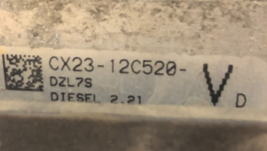 JAGUAR XF 2.2 DIESEL ENGINE CONTROL MODULE 2011 CX23-12C520-VD