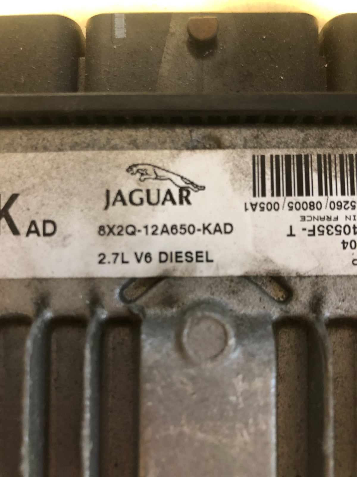 JAGUAR XF 2.7 ENGINE CONTROL UNIT ECU 8X2Q-12A650-KAD