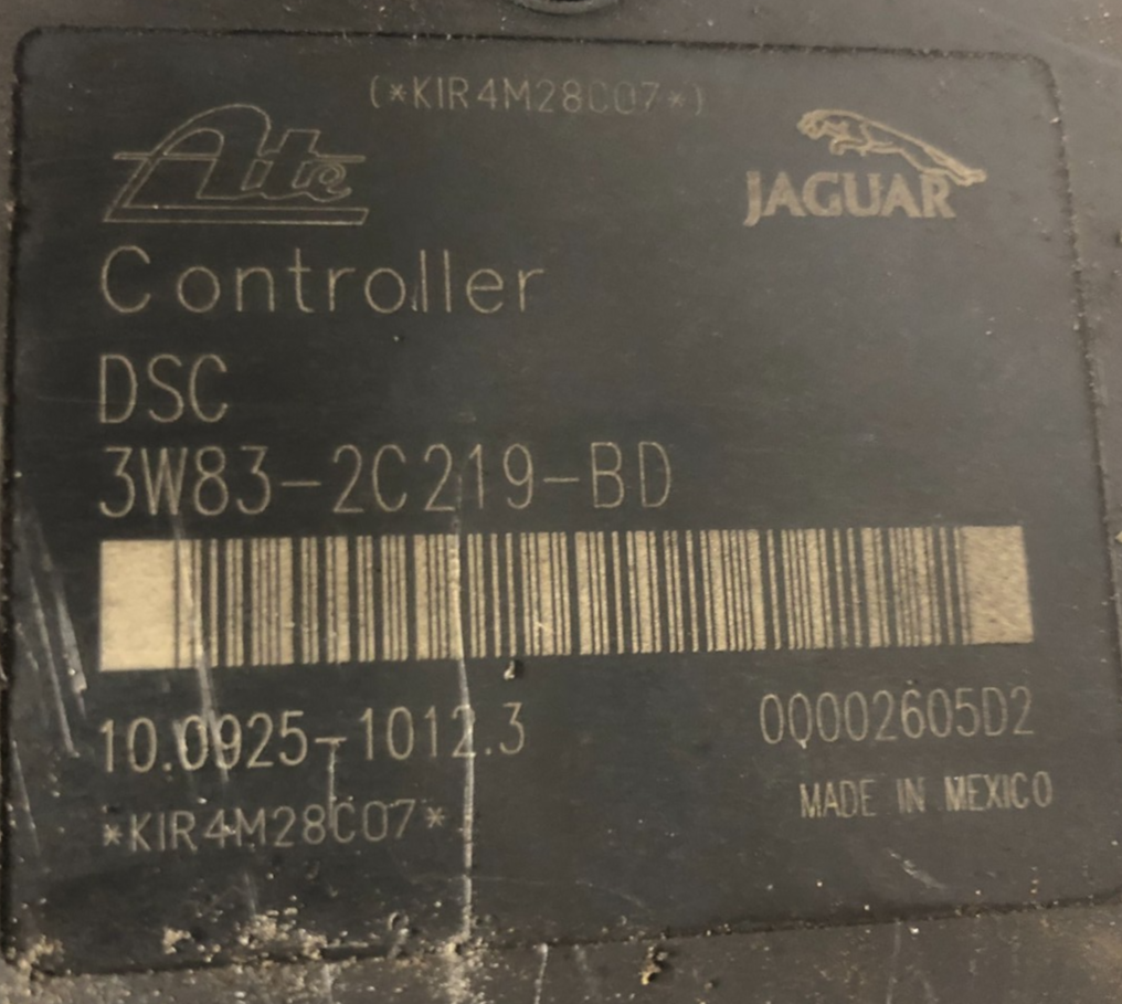 Jaguar XK8 XKR 2002-2006 ABS PUMP + MODULE 3W83-2C405-AD