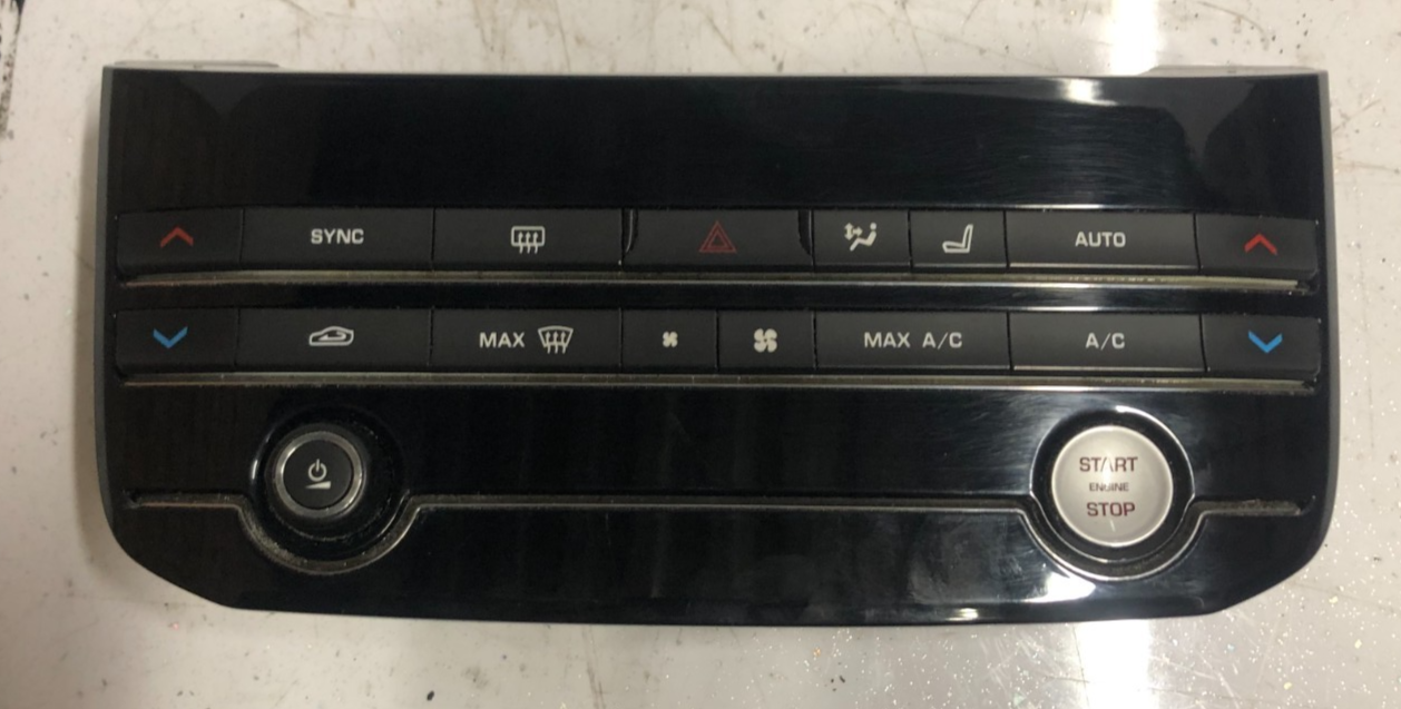 JAGUAR XE 2015-2018 DASHBOARD AIR CONDITIONING CONTROL PANEL GX73-18C858-GF