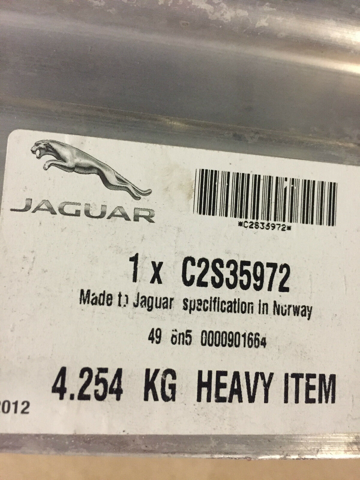 Jaguar X Type Rear Crash Impact Bar C2S35972