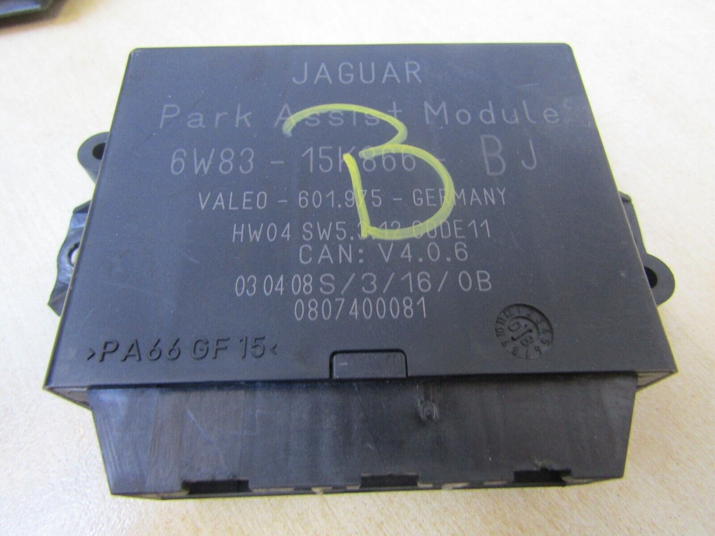 JAGUAR XF PARKING ASSIT MODULE ECU 6W83-15K866-BJ X250